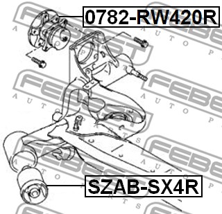 Piasta koła FEBEST 0782-RW420R