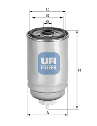 Filtr paliwa UFI 24.444.00