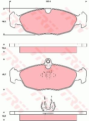 Klocki hamulcowe TRW GDB1569