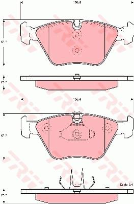Klocki hamulcowe TRW GDB1577