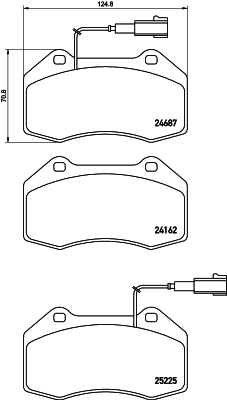Klocki hamulcowe HELLA 8DB 355 016-141