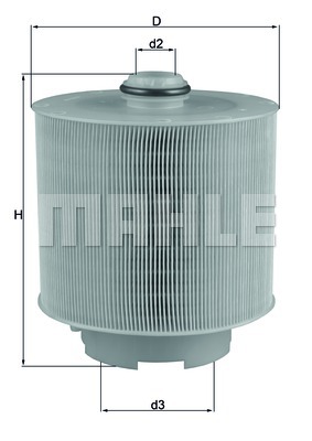 Filtr powietrza MAHLE LX 1006/2D