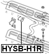 Guma stabilizatora FEBEST HYSB-H1R