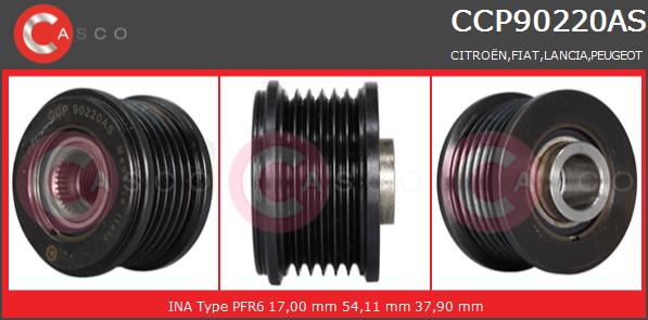 Koło pasowe alternatora CASCO CCP90220AS