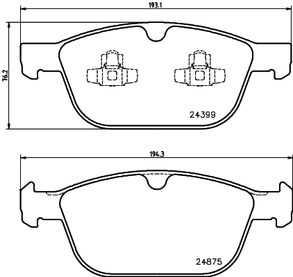 Klocki hamulcowe HELLA 8DB 355 014-541