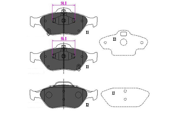 Klocki hamulcowe KAVO PARTS KBP-9091