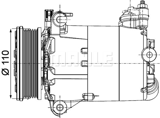 Kompresor klimatyzacji MAHLE ACP 1357 000P