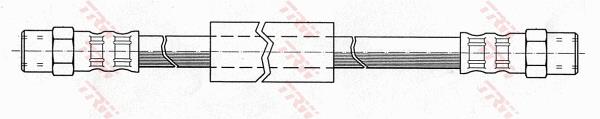 Przewód hamulcowy elastyczny TRW PHA153