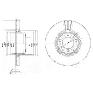 Tarcza hamulcowa DELPHI BG9005