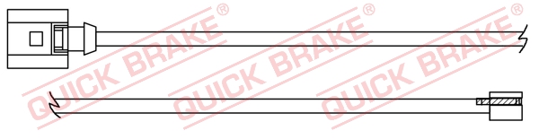 Czujnik zużycia klocków QUICK BRAKE WS 0392 A