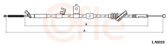 Cięgło, hamulec postojowy COFLE 92.1.NI010