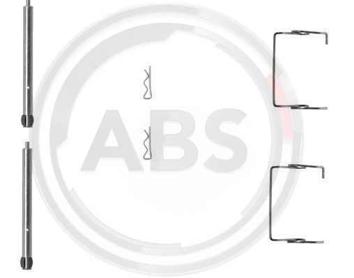Zestaw akcesoriów montażowych  klocków hamulcowych A.B.S. 1267Q