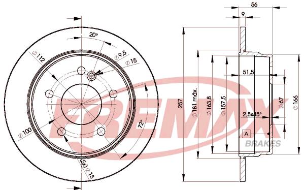 Tarcza hamulcowa FREMAX BD-3181