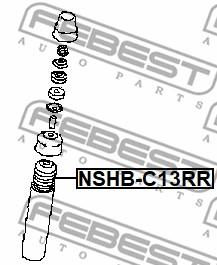 Osłona  miecha powietrznego FEBEST NSHB-C13RR