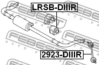 Guma stabilizatora FEBEST LRSB-DIIIR