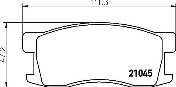 Klocki hamulcowe TEXTAR 2104502