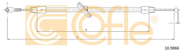 Linka hamulca ręcznego COFLE 10.9866