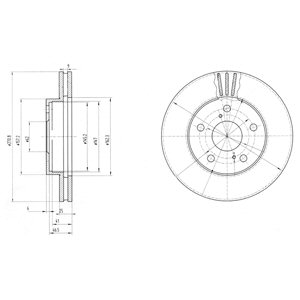 Tarcza hamulcowa DELPHI BG2906