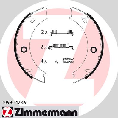 Zestaw szczęk hamulcowych ZIMMERMANN 10990.128.9