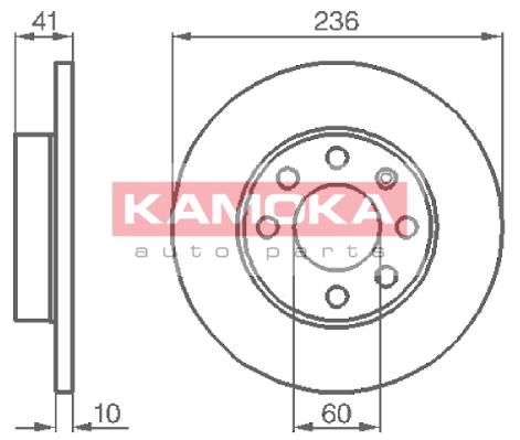 Tarcza hamulcowa KAMOKA 103208