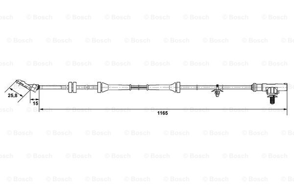 Czujnik ABS BOSCH 0 265 007 537