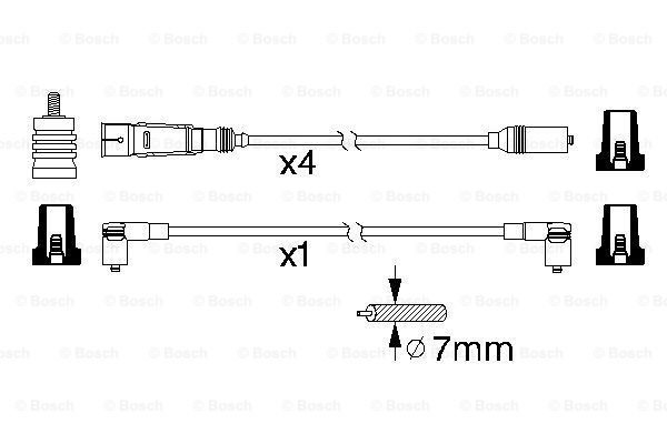 Przewody zapłonowe BOSCH 0 986 356 338