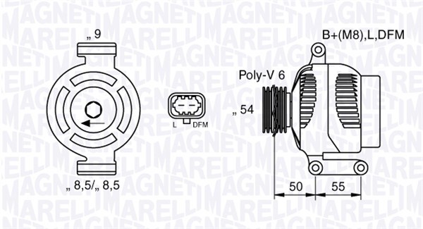 Alternator MAGNETI MARELLI 063377425010