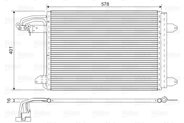 Skraplacz klimatyzacji VALEO 817777