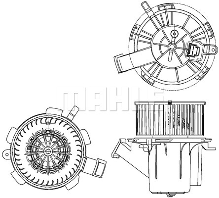 Wentylator wnętrza MAHLE AB 132 000P