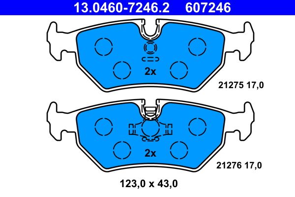 Klocki hamulcowe ATE 13.0460-7246.2