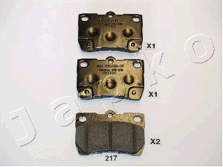 Klocki hamulcowe JAPKO 51217