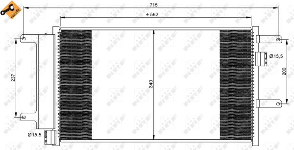 Skraplacz klimatyzacji NRF 35751