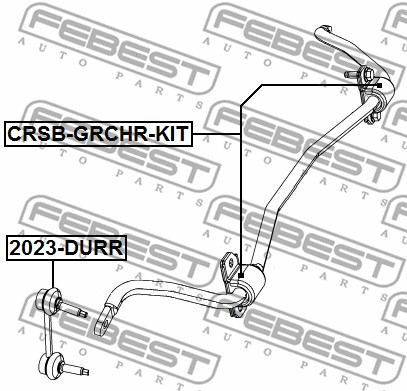 Guma stabilizatora FEBEST CRSB-GRCHR-KIT
