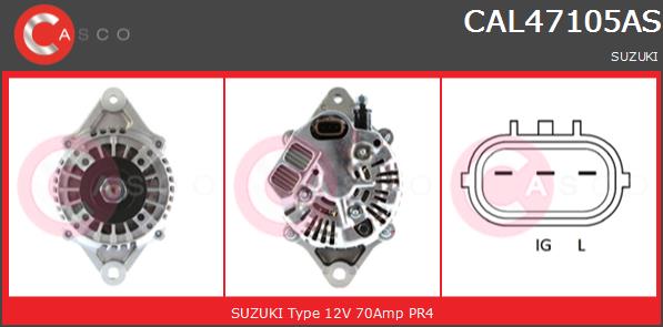 Alternator CASCO CAL47105AS