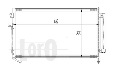 Skraplacz klimatyzacji ABAKUS 049-016-0009