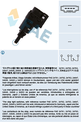 Włącznik świateł STOP FAE 24763