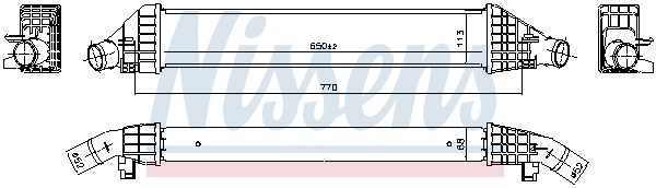 Chłodnica powietrza intercooler NISSENS 961582