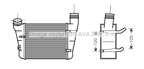 Chłodnica powietrza intercooler AVA QUALITY COOLING AIA4221