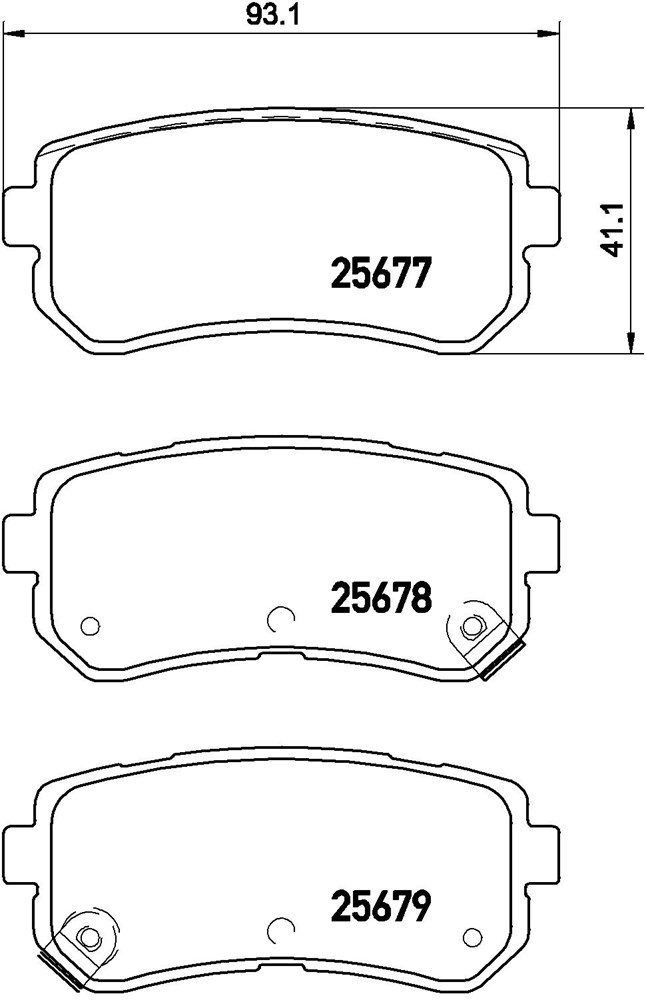 Klocki hamulcowe BREMBO P 30 068