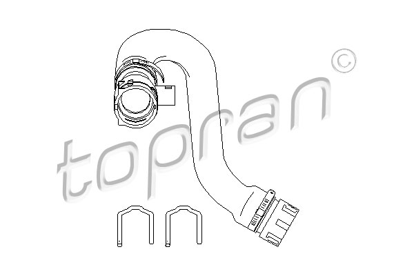 Przewód układu chłodzenia TOPRAN 501 563