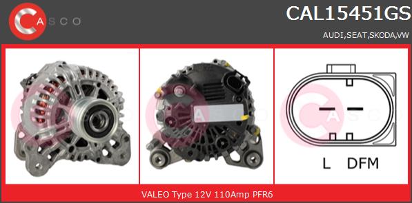 Alternator CASCO CAL15451GS