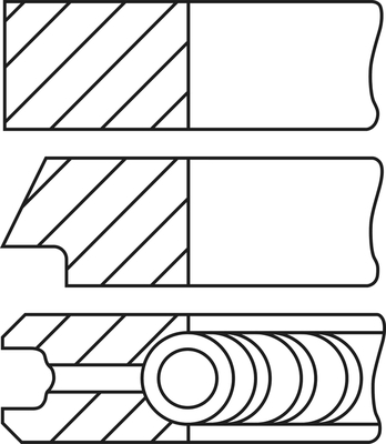 Pierścienie tłokowe GOETZE ENGINE 08-449900-00