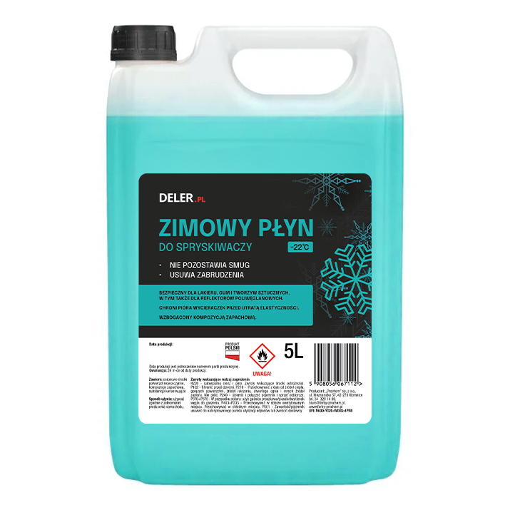 Płyn do spryskiwaczy zimowy -22 5L DELER