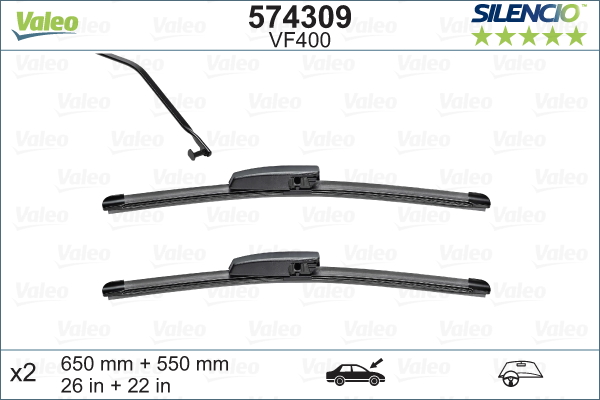 Pióro wycieraczki VALEO 574309