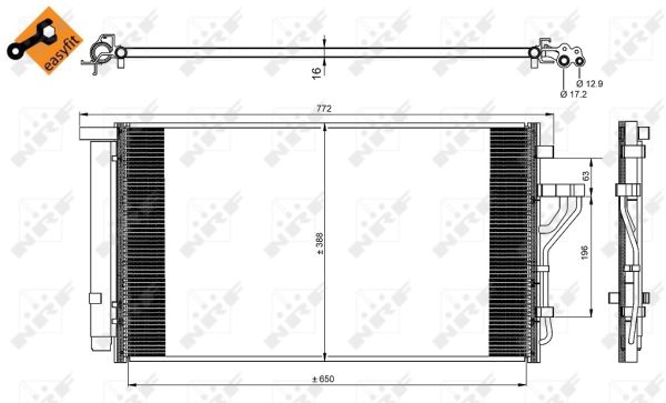 Skraplacz klimatyzacji NRF 35998