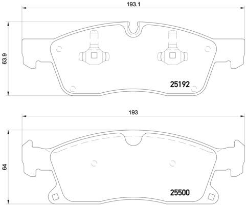 Klocki hamulcowe BREMBO P 50 109