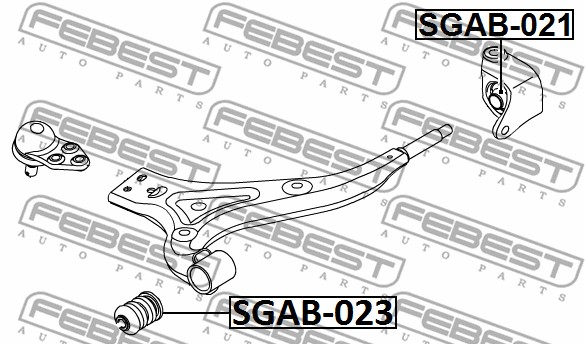 Tuleja wahacza FEBEST SGAB-023