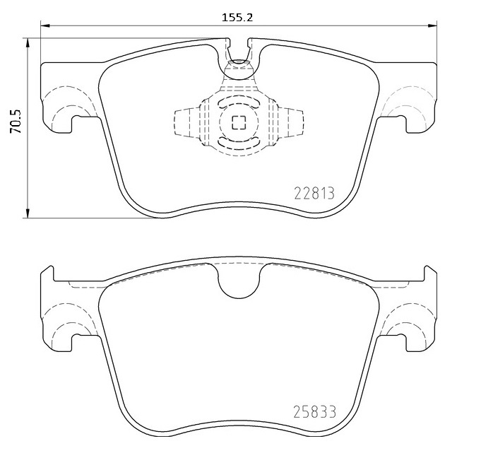 Klocki hamulcowe BREMBO P 61 135X