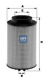 Filtr paliwa UFI 26.011.00