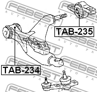Tuleja wahacza FEBEST TAB-234